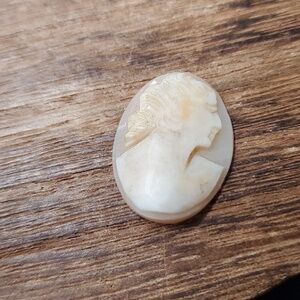 Antique shell cameo cabochon for artists crafters